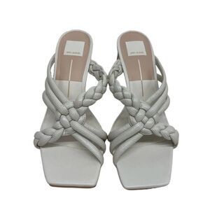 dolce vita carlan satin dress sandals Carlan Heels in Off White Silk | Size 13